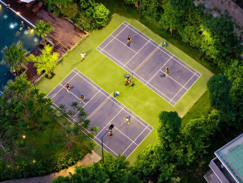 Màu xanh đặc trưng của đại đô thị Màu xanh đặc trưng của đại đô thị