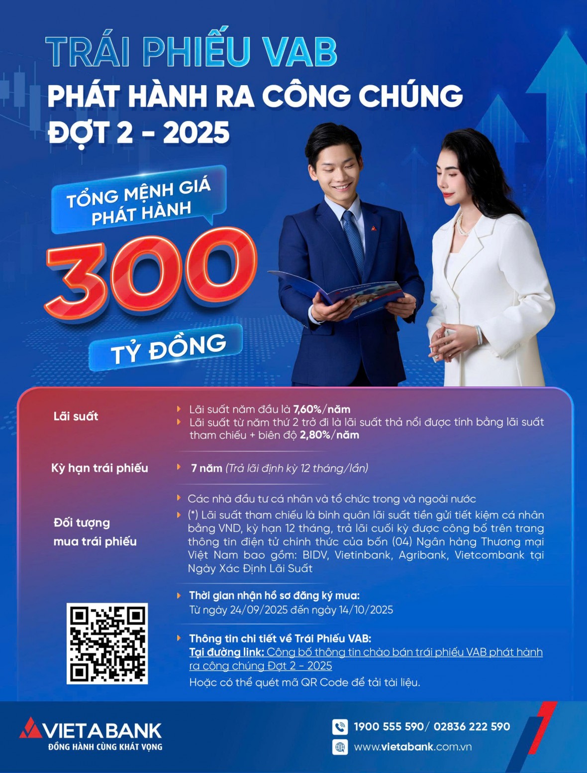 VAB công bố thông tin về việc phát hành trái phiếu ra công chúng năm 2025 - Đợt 2