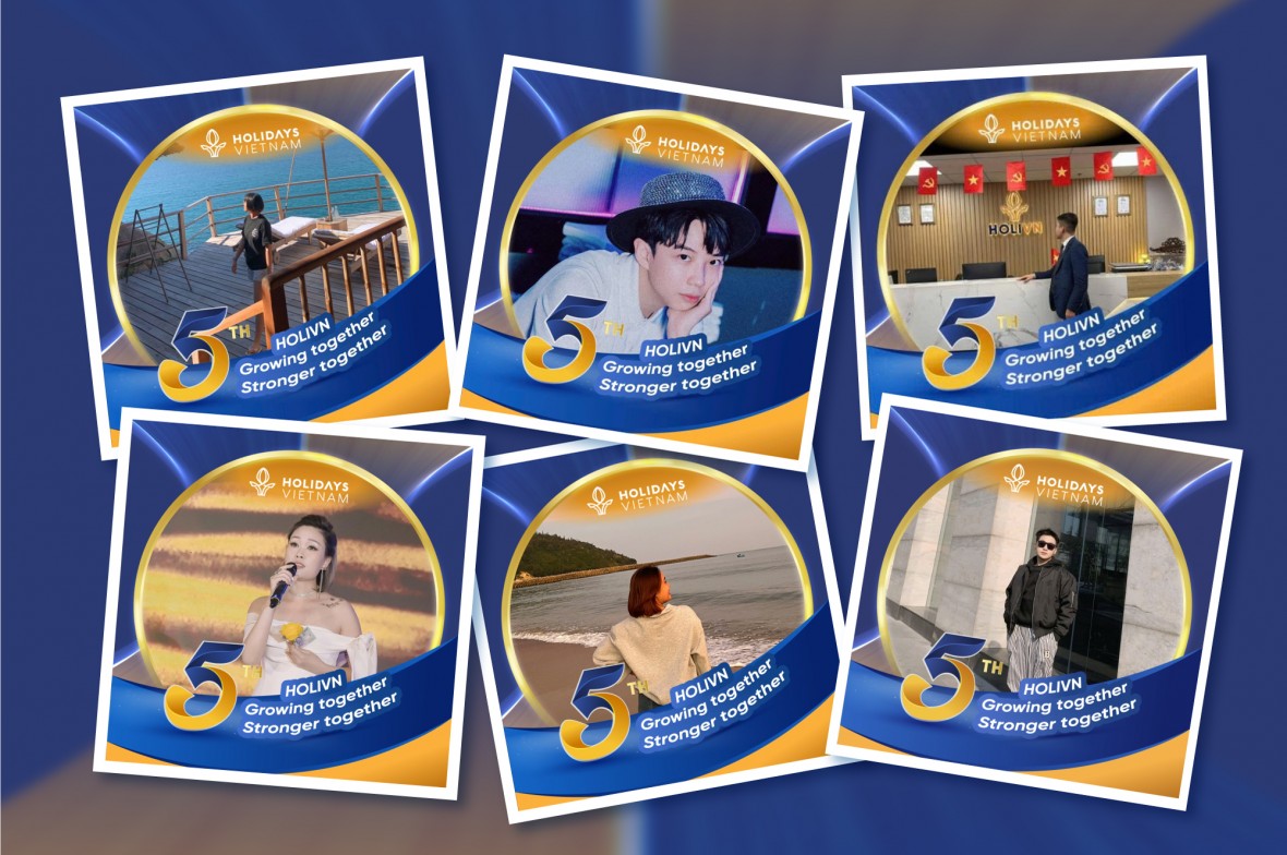 Chặng đường 5 năm từ khởi đầu khiêm tốn đến vị thế tiên phong của Holidays Việt Nam Chặng đường 5 năm từ khởi đầu khiêm tốn đến vị thế tiên phong của Holidays Việt Nam
