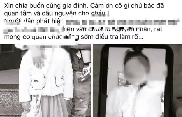 Thông tin bất ngờ vụ phát hiện thi thể bé gái 8 tuổi trong bao tải dưới mương nước