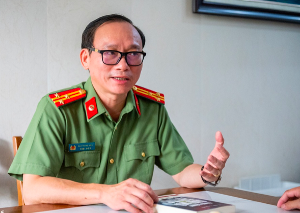 Thượng tá, T.S Đào Trung Hiếu (Ảnh: HN).