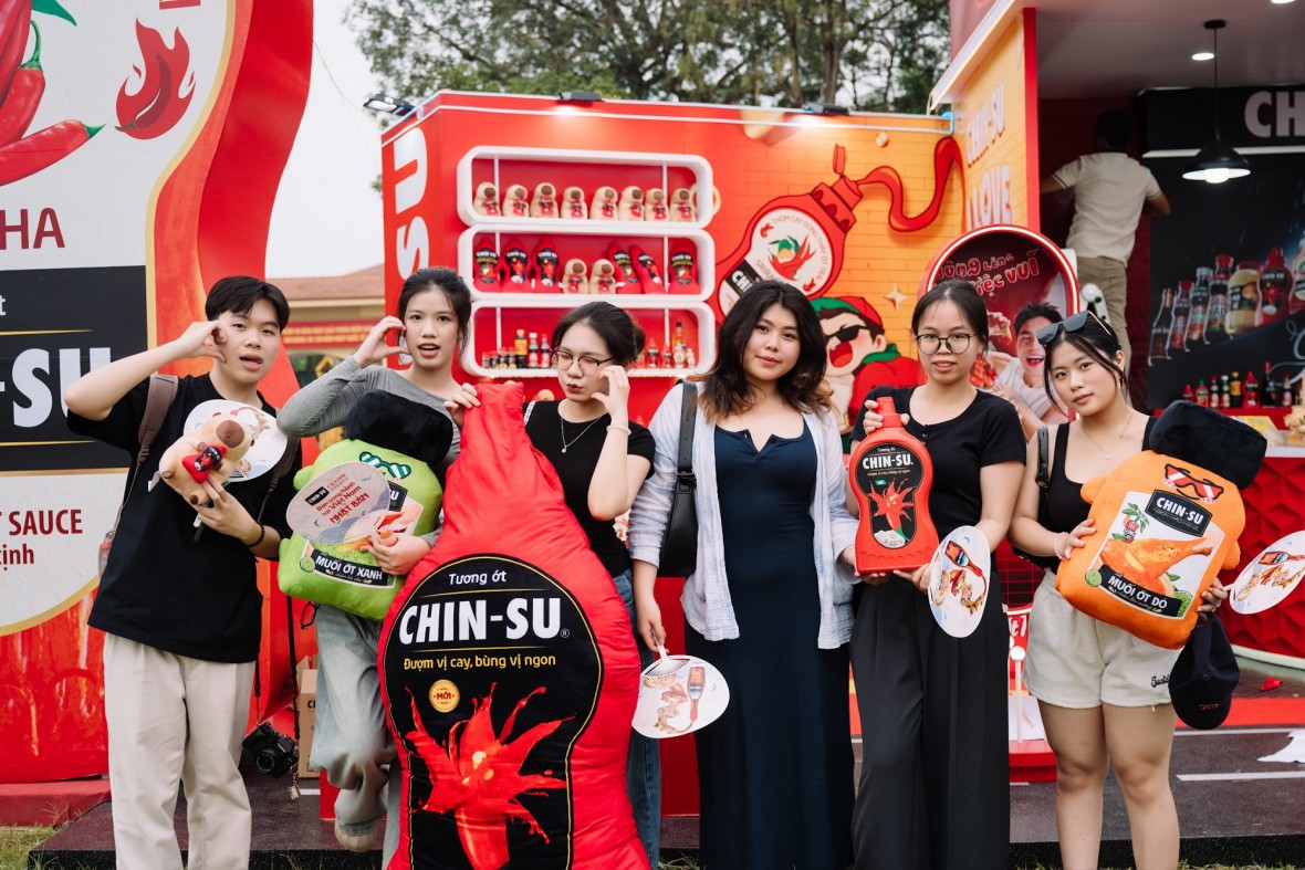 Gian hàng CHIN-SU - Sản phẩm của Masan tại Festival Phở 2025.