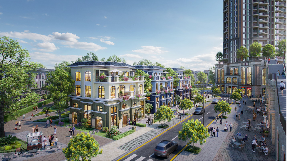 The Campus 2 hấp dẫn nhờ đối diện 3 tầng khối đế thương mại Central Park Residences