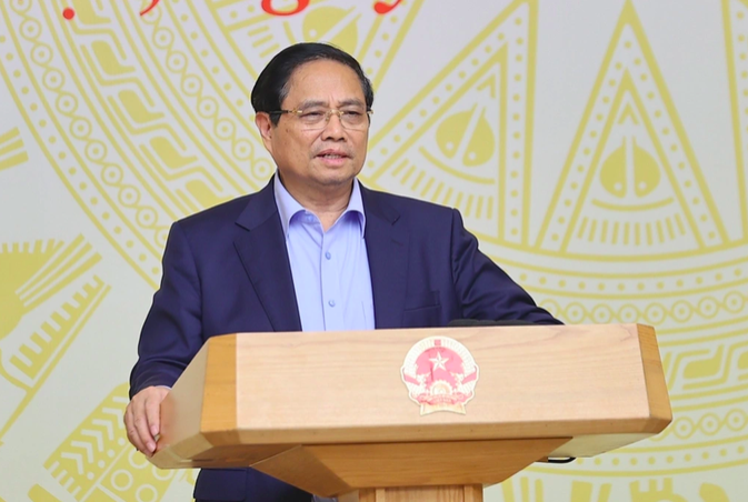 Thủ tướng Phạm Minh Chính phát biểu tại phiên họp (Ảnh: VGP).