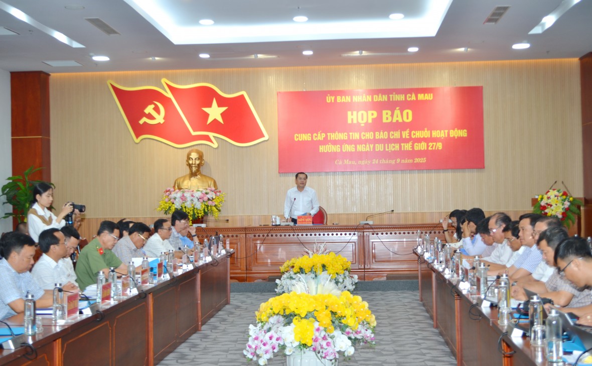 Sắp diễn ra chuỗi sự kiện đặc sắc tại Cà Mau hưởng ứng Ngày Du lịch Thế giới 2025