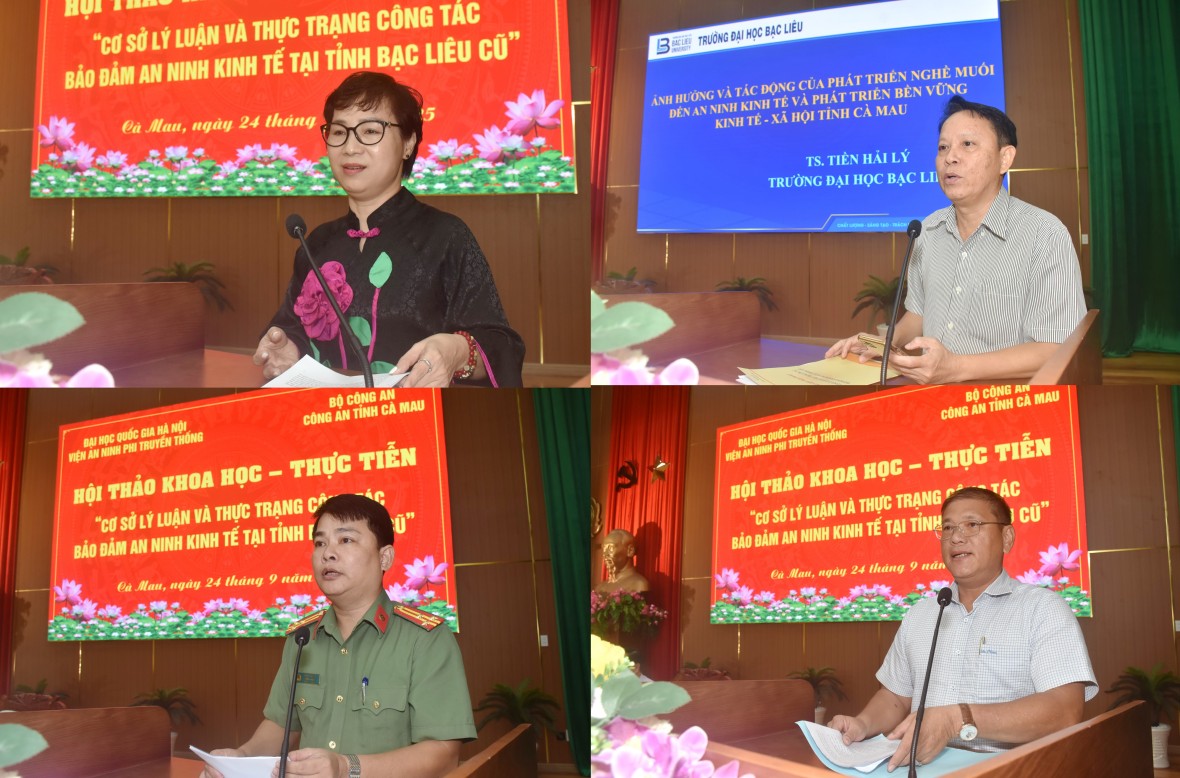 Cà Mau: Hội thảo khoa học về bảo đảm an ninh kinh tế tại tỉnh Bạc Liêu (cũ)