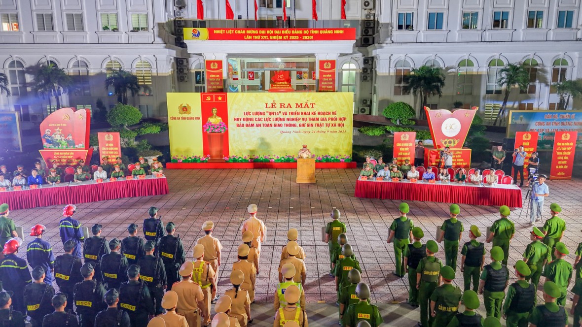 Công an tỉnh Quảng Ninh thành lập lực lượng “QN14” - lá chắn an ninh mới