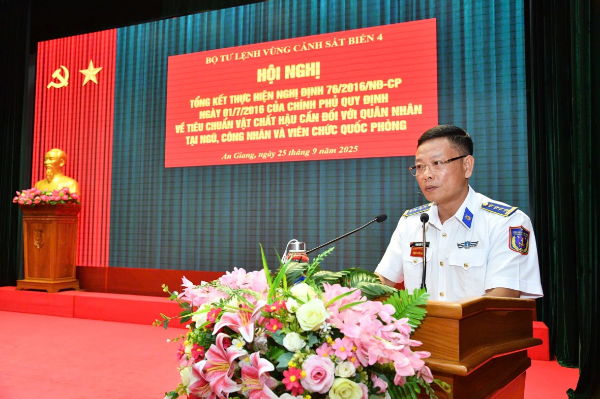 BTL Vùng Cảnh sát biển 4 tổng kết thực hiện Nghị định 76/2016/NĐ-CP