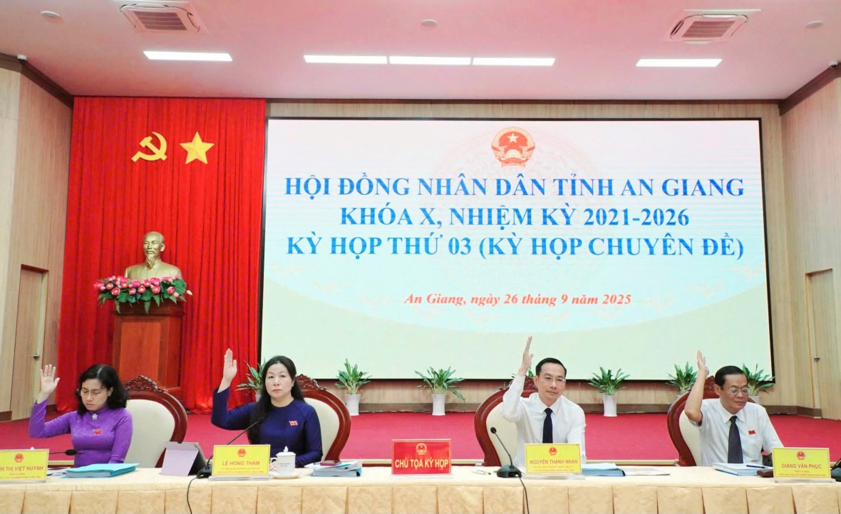 HĐND tỉnh An Giang thông qua nhiều Nghị quyết quan trọng chuẩn bị cho APEC 2027 HĐND tỉnh An Giang thông qua nhiều Nghị quyết quan trọng chuẩn bị cho APEC 2027