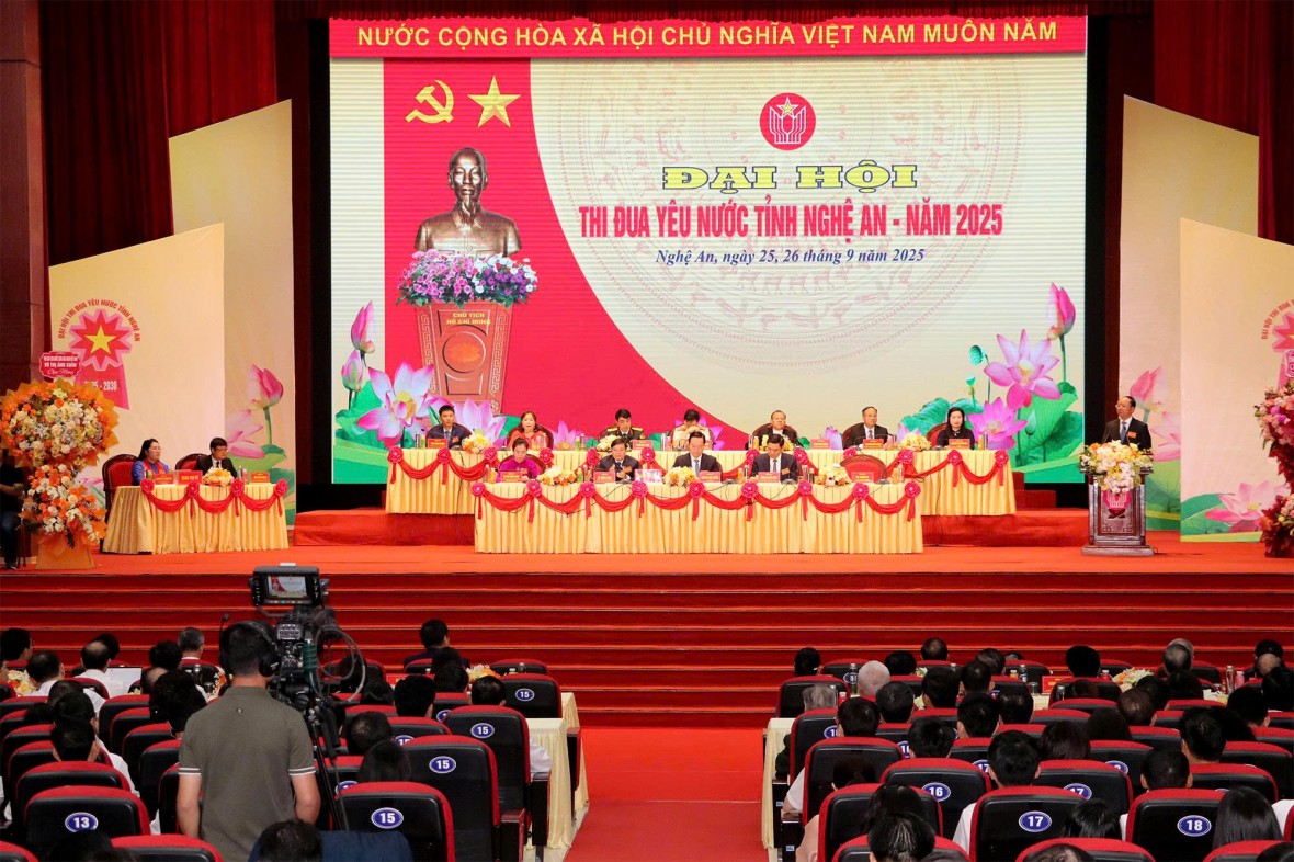 Nghệ An trọng thể tổ chức Đại hội thi đua yêu nước năm 2025.