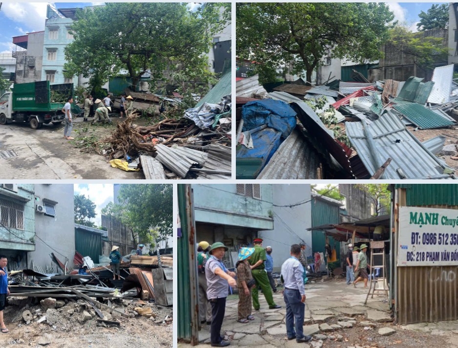 Hà Nội: Phường Đông Ngạc đã cưỡng chế công trình lấn chiếm đất quy hoạch sau thời gian dài 