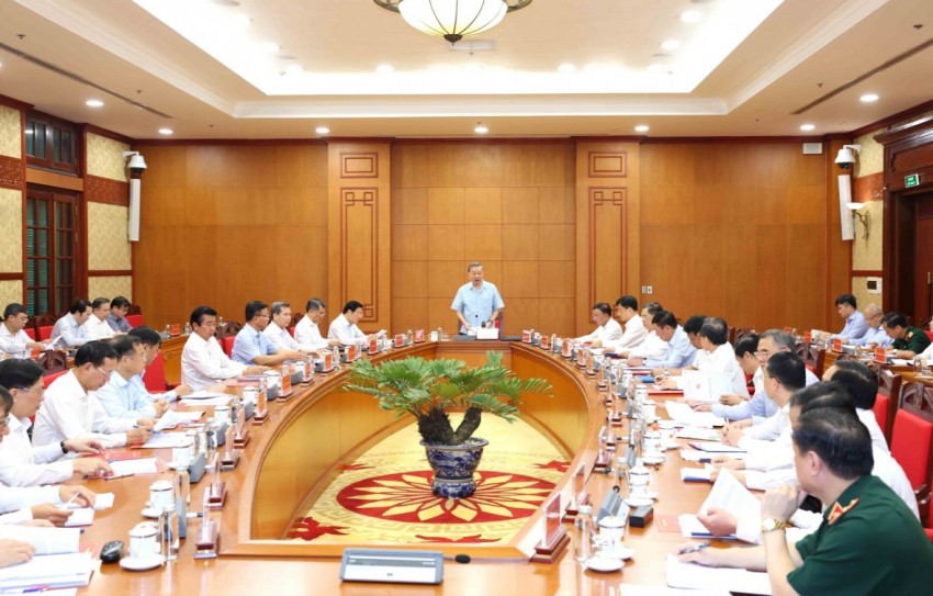 Phiên họp Thường trực Ban chỉ đạo Trung ương về phòng, chống tham nhũng, lãng phí, tiêu cực sáng nay. Ảnh: TTXVN Phiên họp Thường trực Ban chỉ đạo Trung ương về phòng, chống tham nhũng, lãng phí, tiêu cực sáng nay. Ảnh: TTXVN