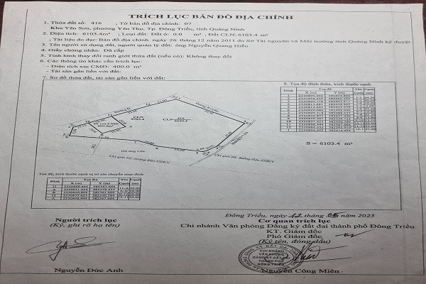 Hai thửa đất cùng một tờ bản đồ: Thửa được chuyển đổi, thửa phải