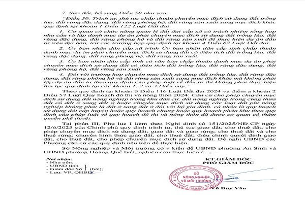 Hai thửa đất cùng một tờ bản đồ: Thửa được chuyển đổi, thửa phải