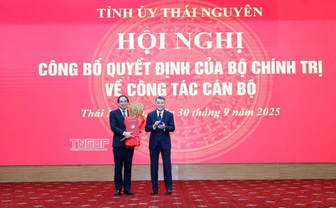 Bộ Chính trị điều động, chỉ định ông Trịnh Xuân Trường giữ chức Bí thư Tỉnh ủy Thái Nguyên