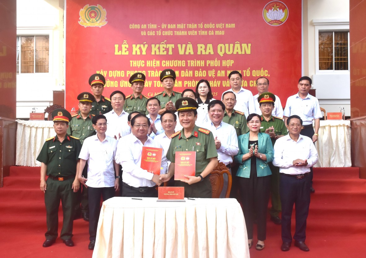 Đẩy mạnh phong trào toàn dân bảo vệ an ninh Tổ quốc, gắn với phòng cháy chữa cháy ở Cà Mau