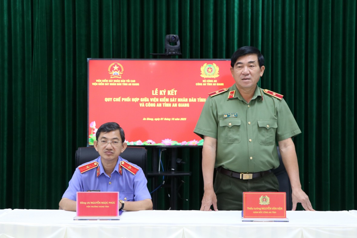 Ký kết Quy chế phối hợp trong công tác tạm giữ, tạm giam và thi hành án hình sự