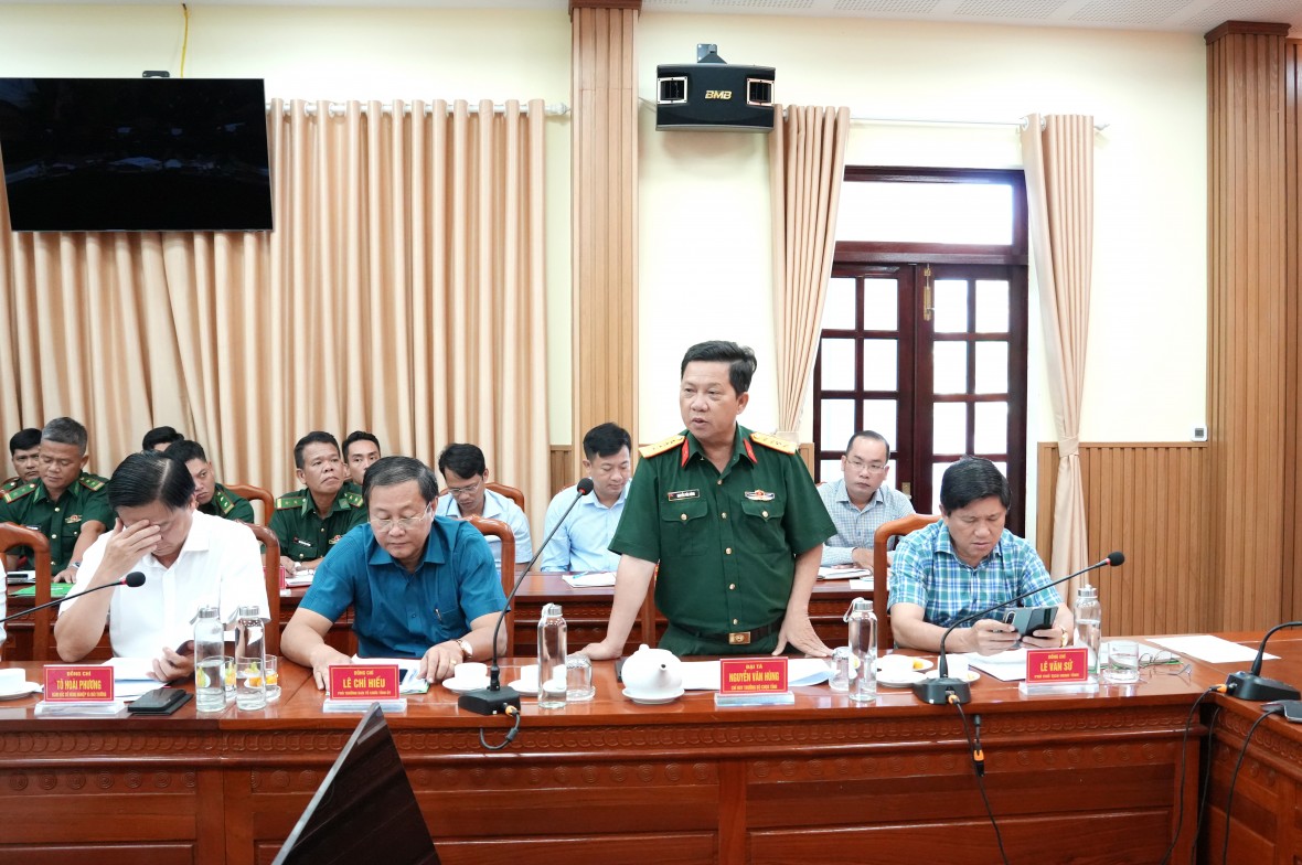 Bí thư Tỉnh ủy Cà Mau làm việc với BĐBP tỉnh về công tác quản lý, bảo vệ chủ quyền và chống khai thác IUU