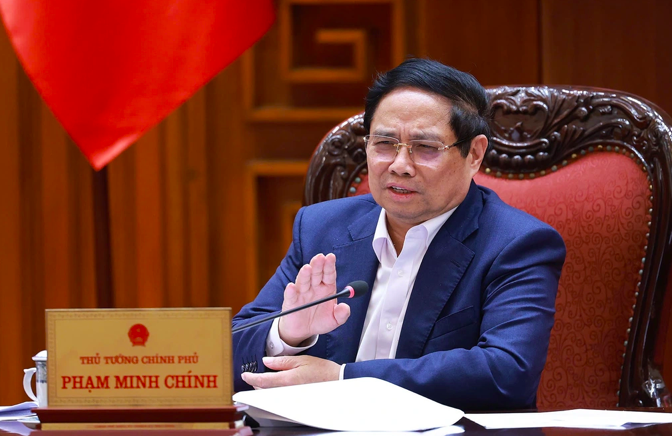 Thủ tướng Phạm Minh Chính phát biểu kết luận cuộc họp (Ảnh: Đoàn Bắc). Thủ tướng Phạm Minh Chính phát biểu kết luận cuộc họp (Ảnh: Đoàn Bắc).