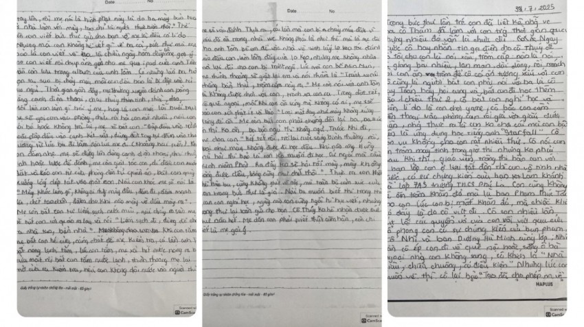 Đã có kết quả điều tra vụ bé trai viết tâm thư dài 5 trang, nghi bị mẹ kế bạo hành