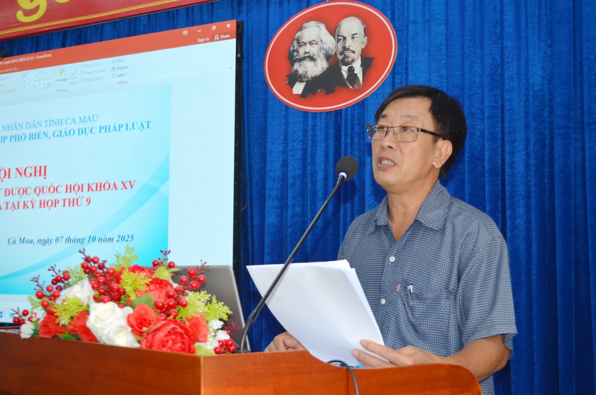 Cà Mau: Triển khai các Luật mới, đưa pháp luật nhanh chóng vào cuộc sống Cà Mau: Triển khai các Luật mới, đưa pháp luật nhanh chóng vào cuộc sống