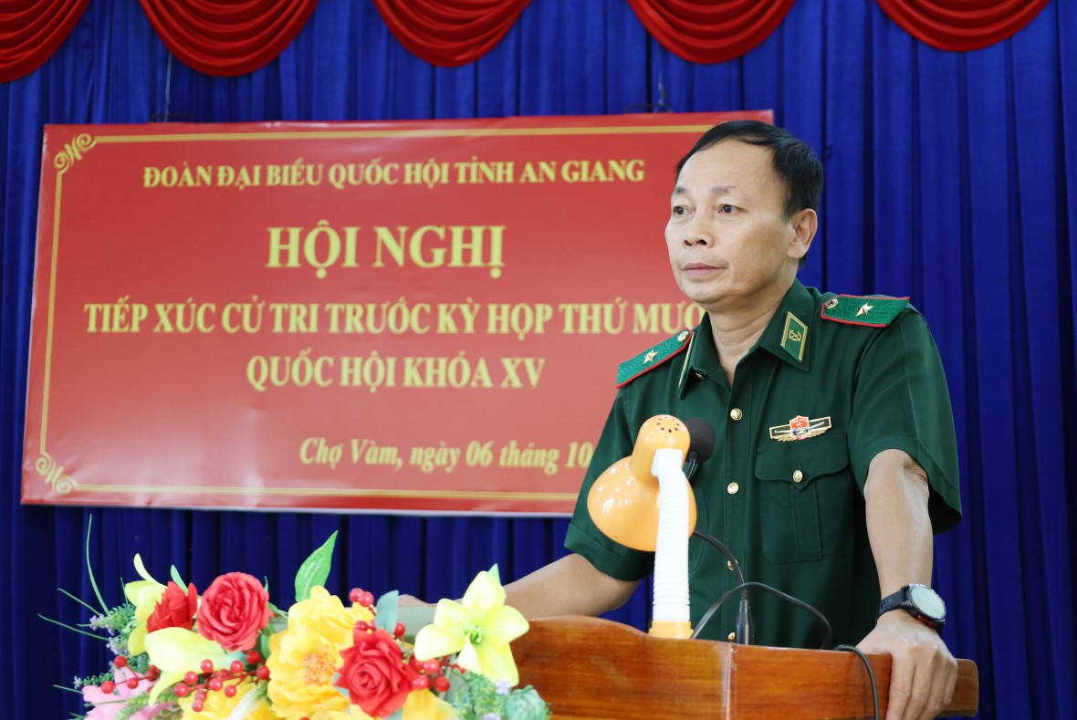 Đoàn ĐBQH tỉnh An Giang tiếp xúc cử tri trước Kỳ họp thứ X, Quốc hội khóa XV Đoàn ĐBQH tỉnh An Giang tiếp xúc cử tri trước Kỳ họp thứ X, Quốc hội khóa XV
