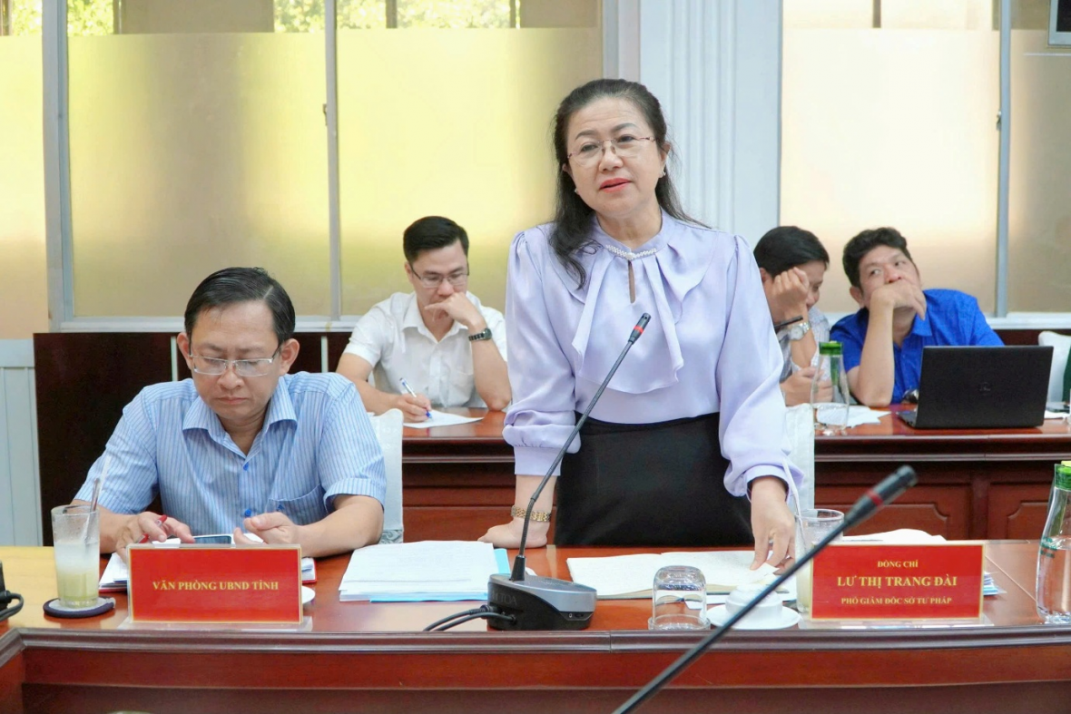 Bộ Tư pháp làm việc với UBND tỉnh An Giang về công tác thi hành pháp luật về xử lý vi phạm hành chính trong lĩnh vực thủy sản