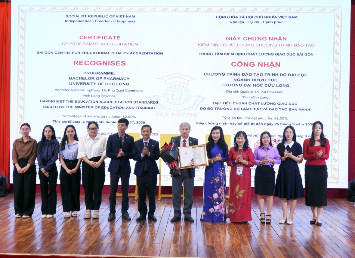 Trường Đại học Cửu Long có gần 20 chương trình đào tạo đạt chuẩn kiểm định chất lượng giáo dục