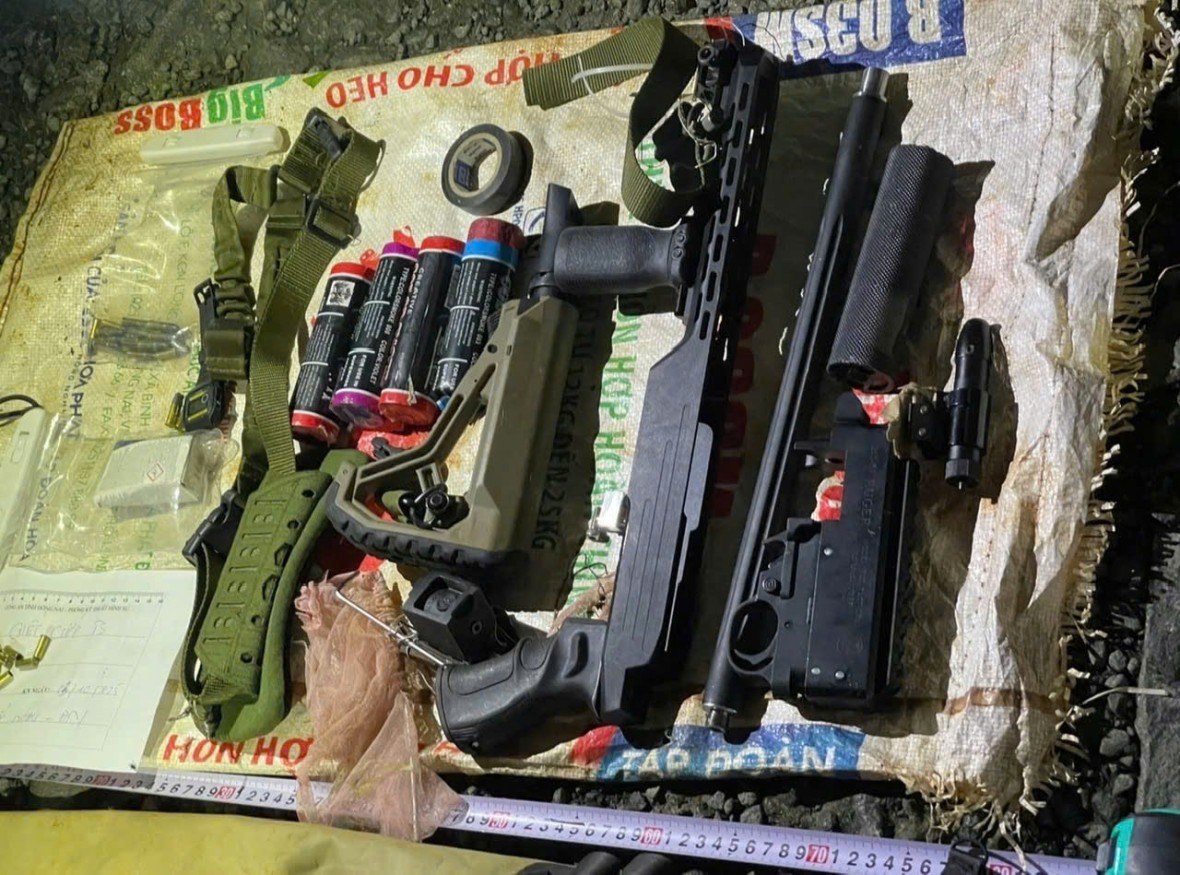 Hung khí đối tượng dùng để gây án - Ảnh Bộ Công an.