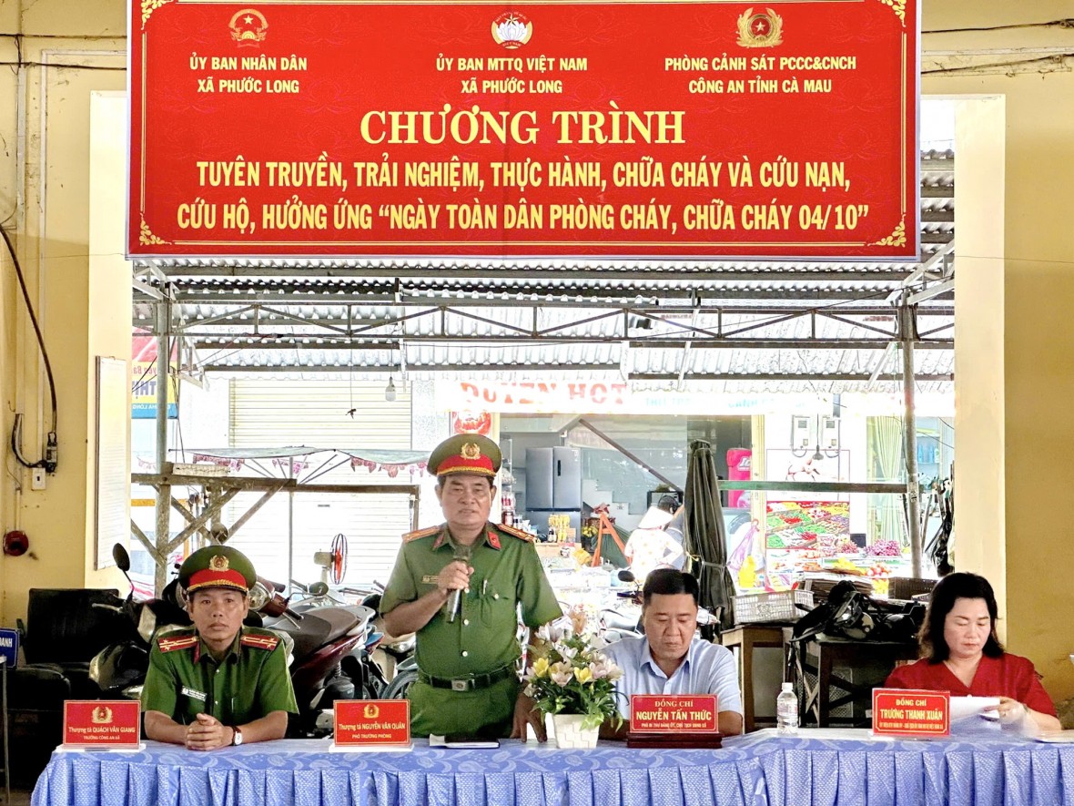 Phát huy thế trận phòng cháy toàn dân từ cơ sở ở Cà Mau