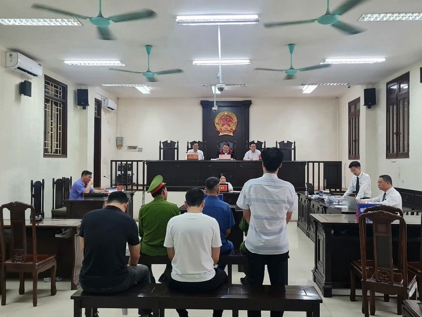 Bị cáo Vương tại phiên tòa xét xử 