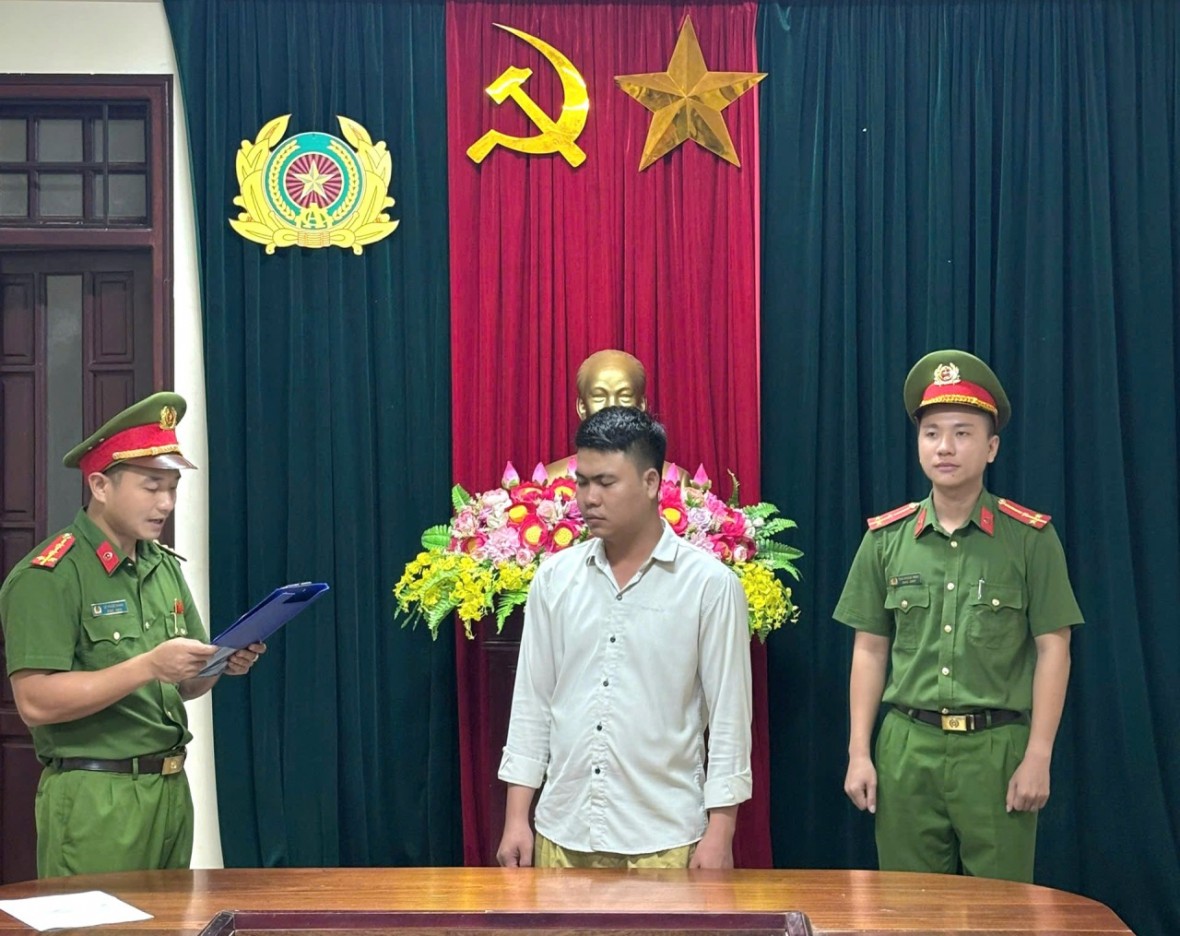 Cơ quan Cảnh sát điều tra thi hành các quyết định - Ảnh Công an Quảng Trị.