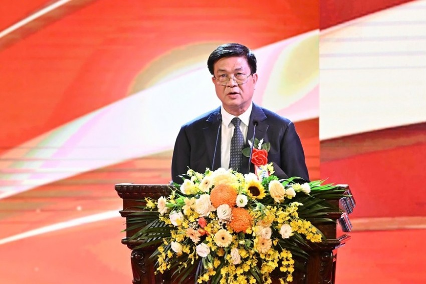 Luật sư Đỗ Ngọc Thịnh, Chủ tịch Liên đoàn Luật sư Việt Nam trình bày diễn văn tại lễ kỷ niệm.