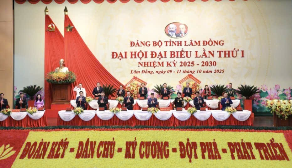 Khai mạc Đại hội đại biểu Đảng bộ tỉnh Lâm Đồng lần thứ I, nhiệm kỳ 2025 – 2030