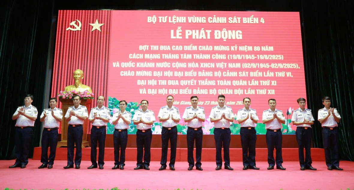 BTL Vùng Cảnh sát biển 4 hoàn thành xuất sắc nội dung, chỉ tiêu, phong trào thi đua quyết thắng 2025