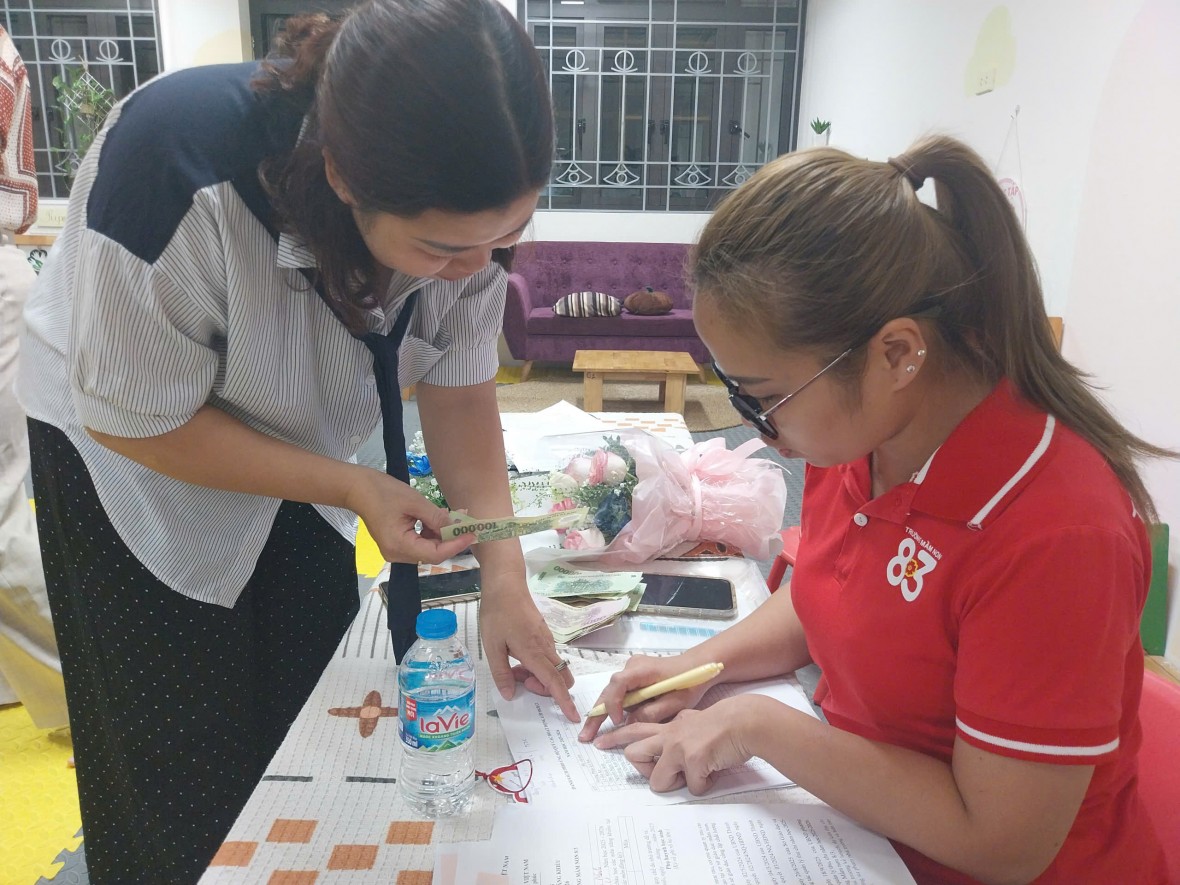 Trường Mầm non 8/3 kêu gọi ủng hộ đồng bào thiệt hại do bão lũ