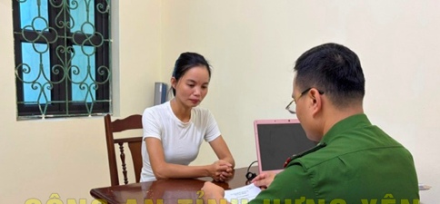 Đối tượng Trần Thị Huyền làm việc tại cơ quan Công an.