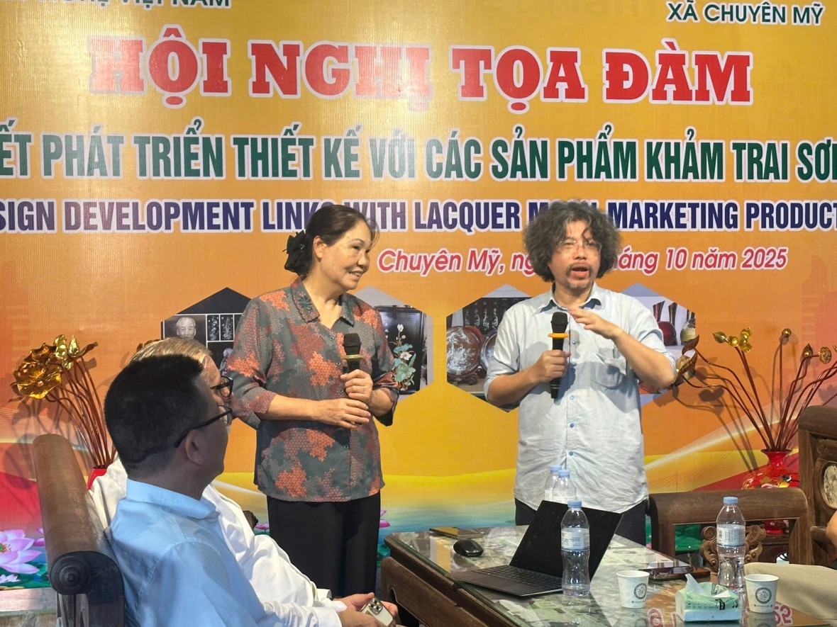 Hà Nội nỗ lực liên kết phát triển thiết kế với các sản phẩm khảm trai sơn mài