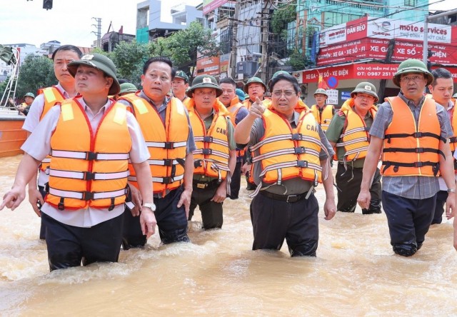 Huy động hơn 32.100 lượt cán bộ chiến sĩ Công an phối hợp tham gia khắc phục hậu quả mưa lũ sau bão