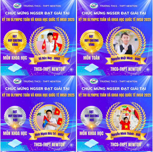 Ngôi trường tiên phòng dành nhiều Huy chương nhất tại kỳ thi Olympic Toán và Khoa học quốc tế IMSO 2025