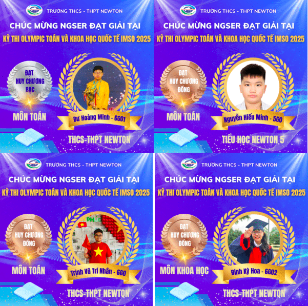 Ngôi trường tiên phòng dành nhiều Huy chương nhất tại kỳ thi Olympic Toán và Khoa học quốc tế IMSO 2025