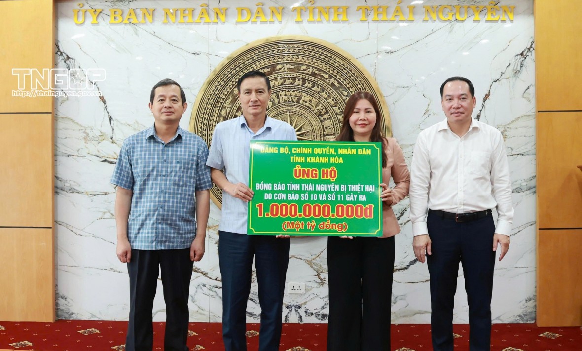Thái Nguyên tiếp nhận trên 139 tỷ đồng ủng hộ đồng bào bị thiệt hại do bão số 11