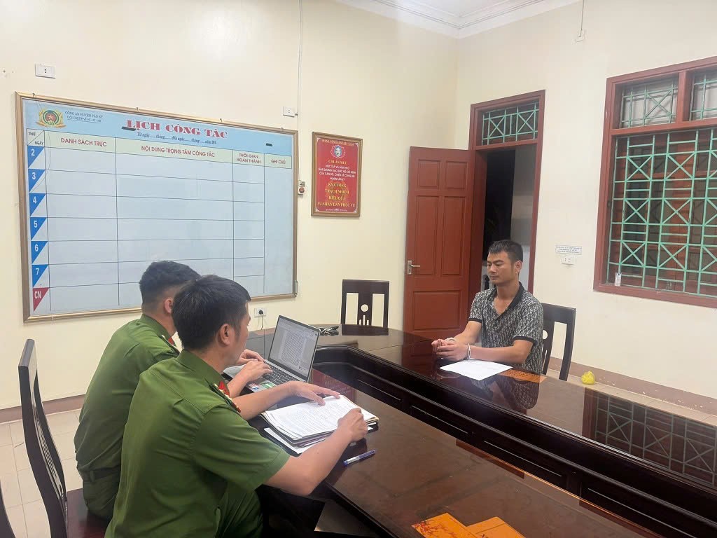 hởi tố bị can và ra lệnh tạm giam đối với Nguyễn Văn Hòa - Ảnh Công an Nghệ An.