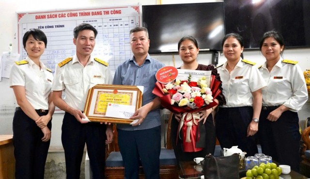 Thái Nguyên: Trao Giấy khen cho cho Công ty TNHH MTV xây dựng Thiên Ân đã có thành tích tuân thủ chính sách, pháp luật thuế năm 2024.