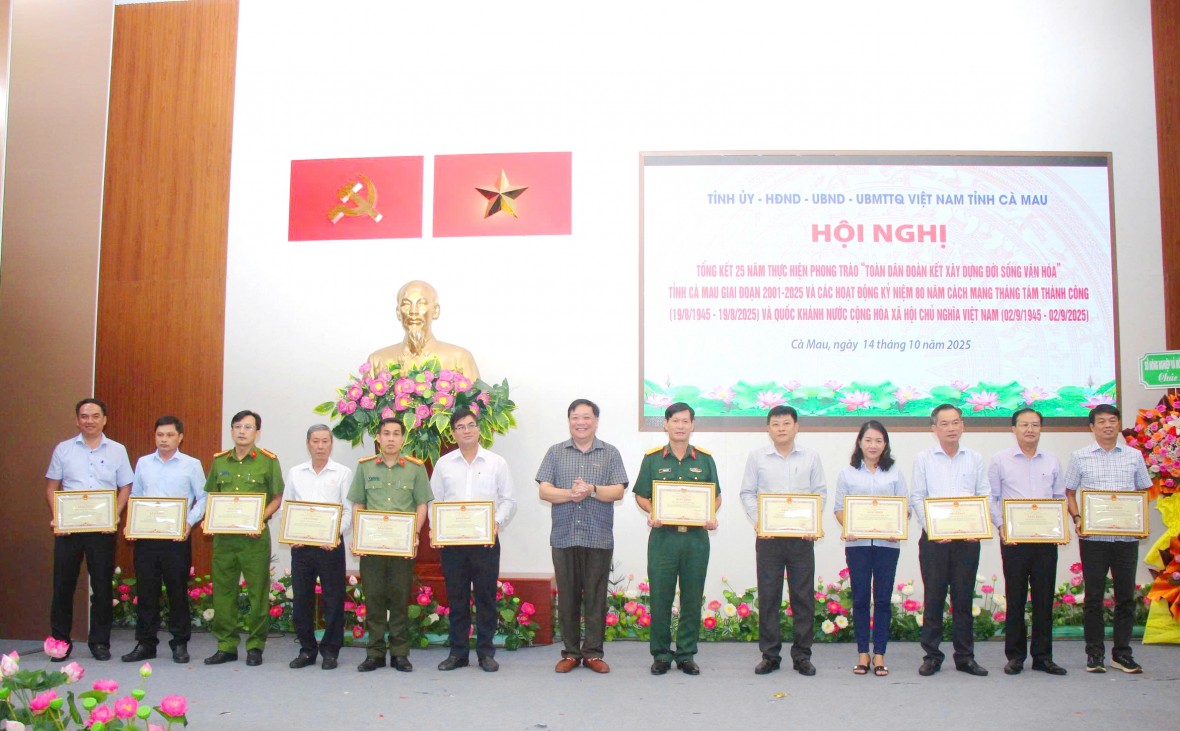 Tự hào chặng đường 25 năm “Toàn dân đoàn kết xây dựng đời sống văn hóa” ở Cà Mau