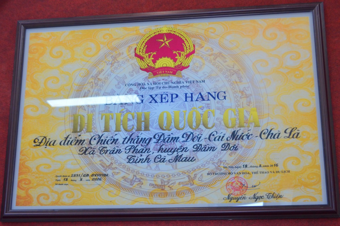 Di tích Chiến thắng Đầm Dơi - Cái Nước - Chà Là: Biểu tượng bất khuất của vùng đất địa đầu cực Nam Tổ quốc