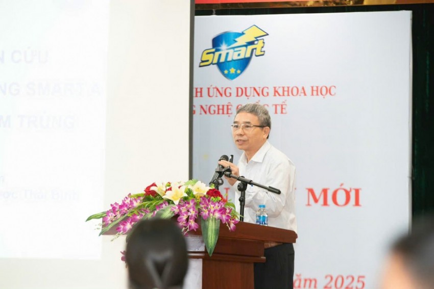 TS. Đặng Văn Nghiễm, nguyên Trưởng Bộ môn Trường Đại học Y dược Thái Bình công bố nghiên cứu về nước muối súc miệng SMART A. TS. Đặng Văn Nghiễm, nguyên Trưởng Bộ môn Trường Đại học Y dược Thái Bình công bố nghiên cứu về nước muối súc miệng SMART A.