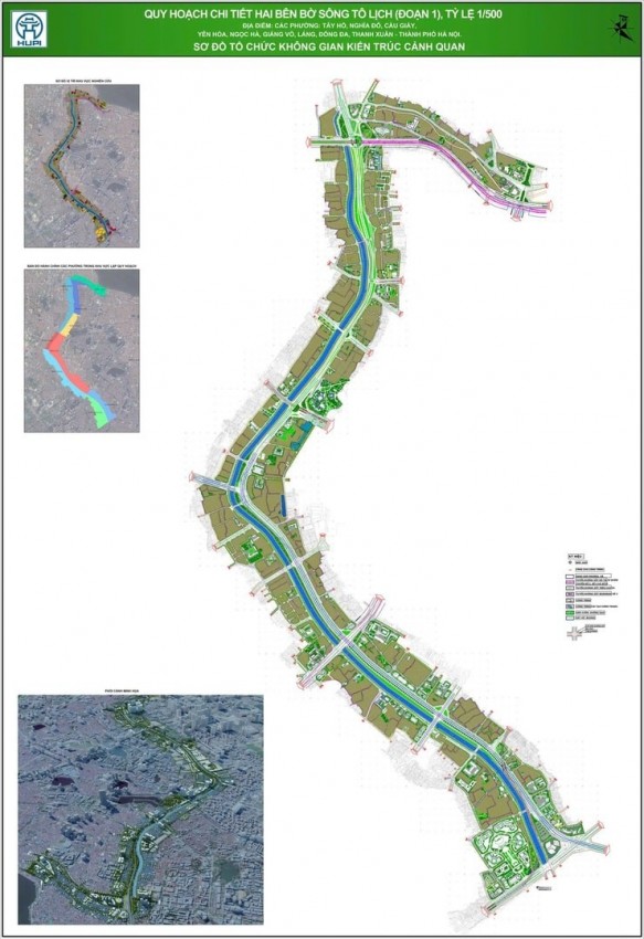Công bố quy hoạch chi tiết tỷ lệ 1/500 hai bên bờ tuyến sông Tô Lịch