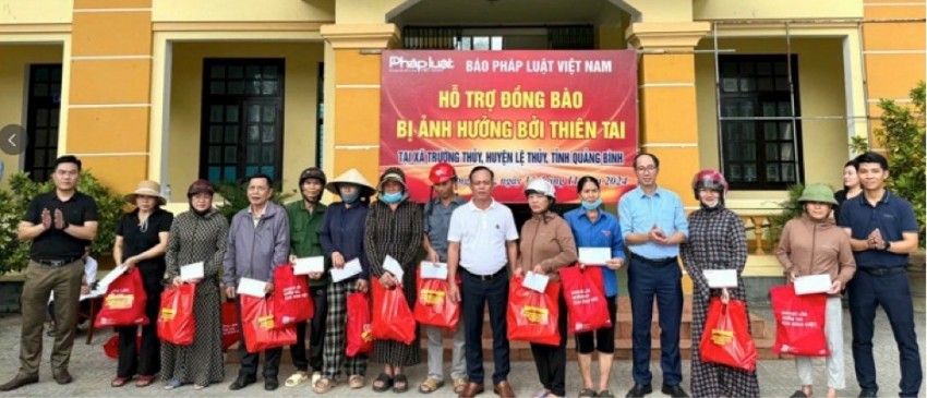 Pháp luật Plus và hành trình mang yêu thương đến những vùng đất khó khăn, bão lũ