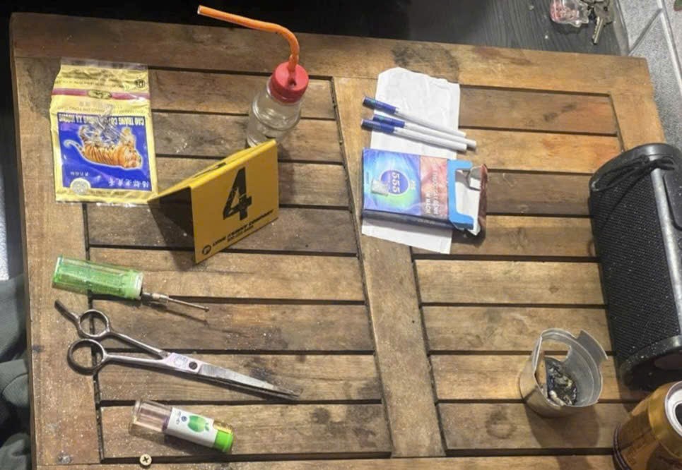 Triệt phá tụ điểm tổ chức sử dụng ma túy ở Lâm Đồng, bắt giữ 4 đối tượng liên quan